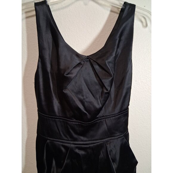 Pompous Girly Party Dress Pockets Satin Sleeveless Dance Black Juniors Size 7 - Picture 2 of 7